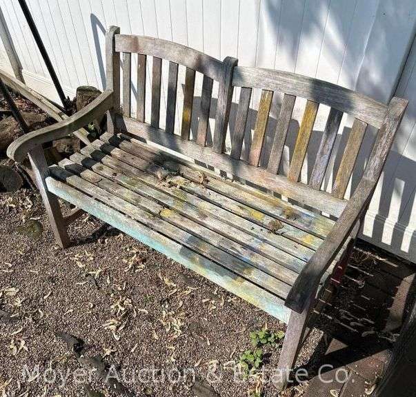 Wood Porch Bench, 48"w