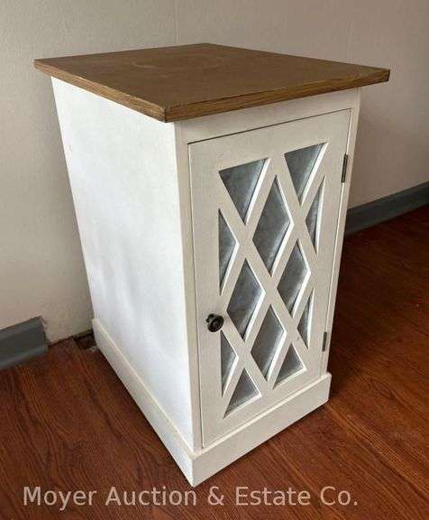 Single Door End Table, 14"x18"x26"h