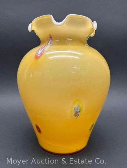Art Glass Vase, 10"h image
