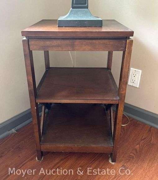3 Tier End Table, 15"x15"x24"h