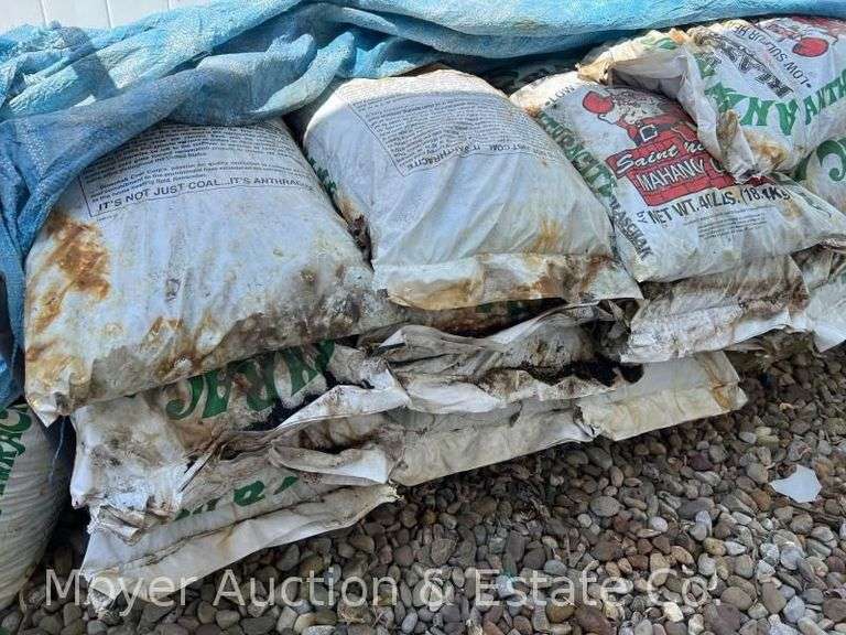(25) Bags of Black Shack Coal Anthracite, Lump, 40lb Bags