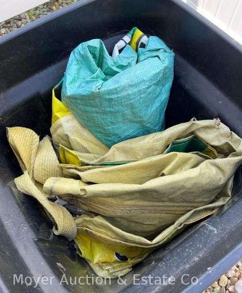Black Flip Top Garbage Can, 32"h