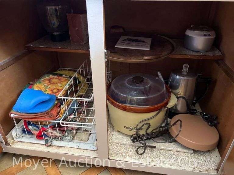 Contents of Kitchen, Dishes, Tupperware, Flatware, Cooking Utensils, Serving-ware, Etc.