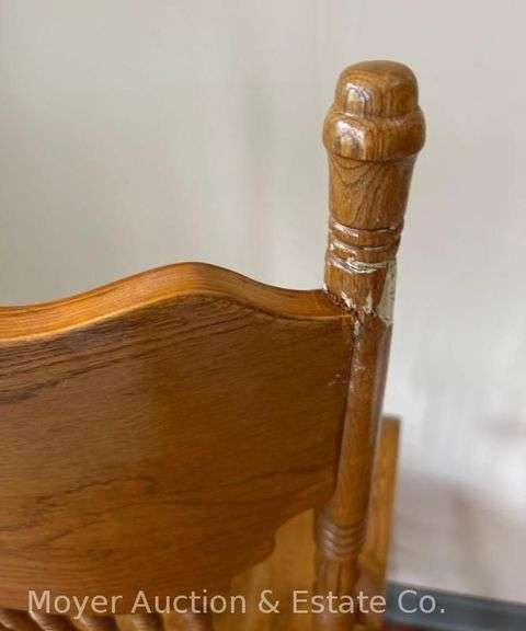 Pressed Back Captains Dining Chair