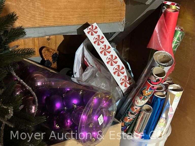Group Faux Christmas Tree, Holiday Decor, Holiday Rugs, Etc.