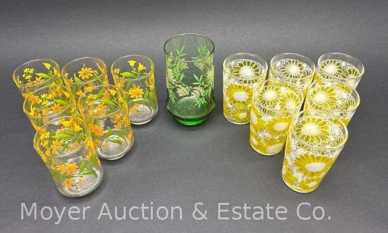 (13) Asst. Floral Juice Glasses image