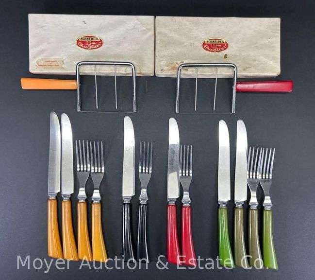 Group of Bakelite Flatware and Cheese Slicers image