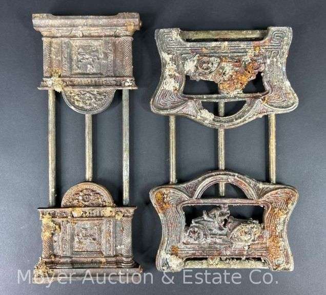 (2) Adjustable Folding Book Racks image