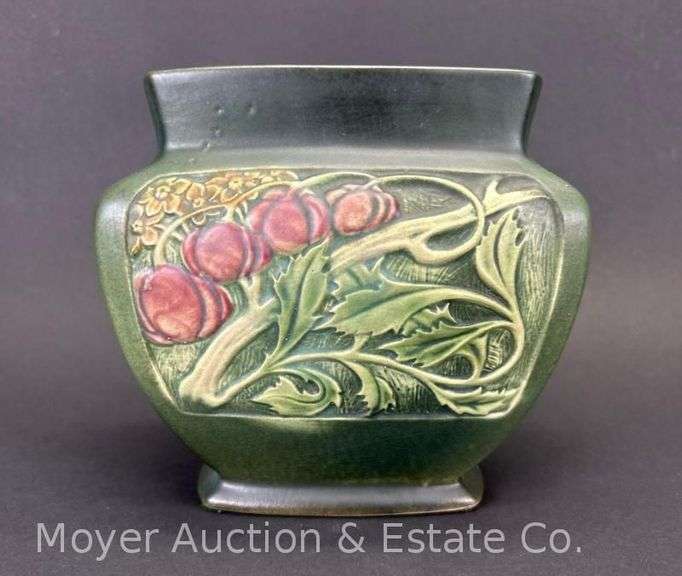 Roseville Pottery "Rosecraft" Panel Pillow Vase, 6"h image