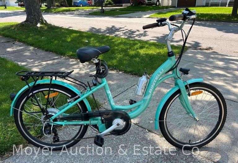 Bintelli Women's E-Bike with Charger, New Helmet, and Seat Cover