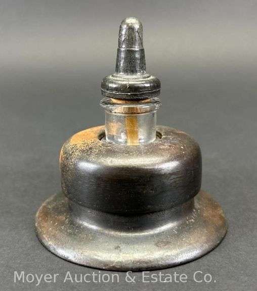 Eugene Dietz Gen Co. Inkwell, Cast Iron, 3.25"w image