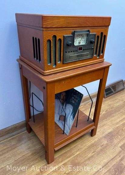 Crosley Record/CD Player with Record Album Stand
