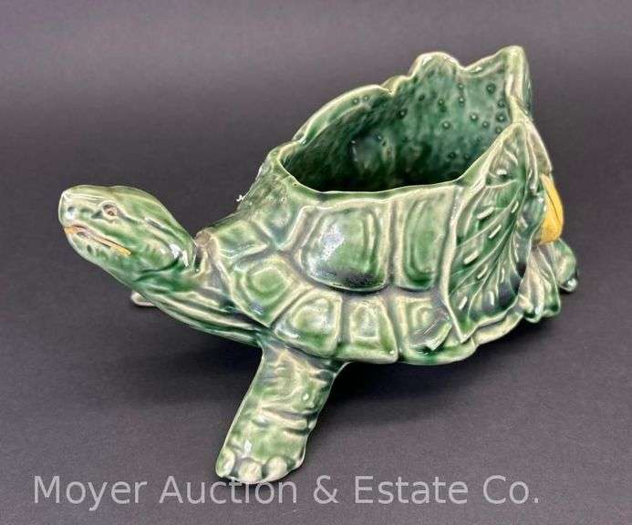McCoy Pottery Turtle Planter, 8"w image