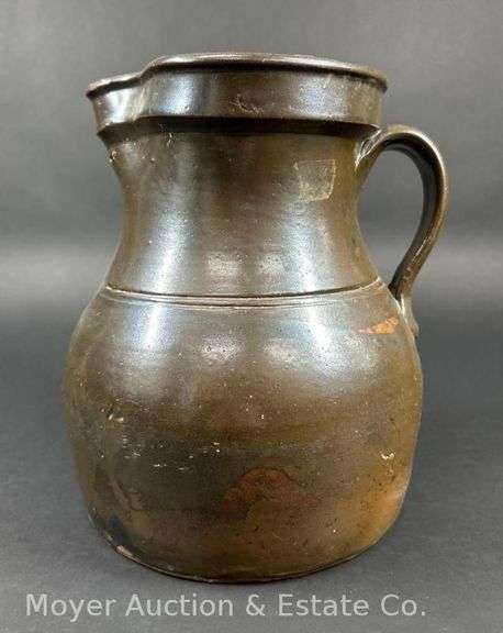 Albany Glaze Stoneware Pitcher, 10"h image
