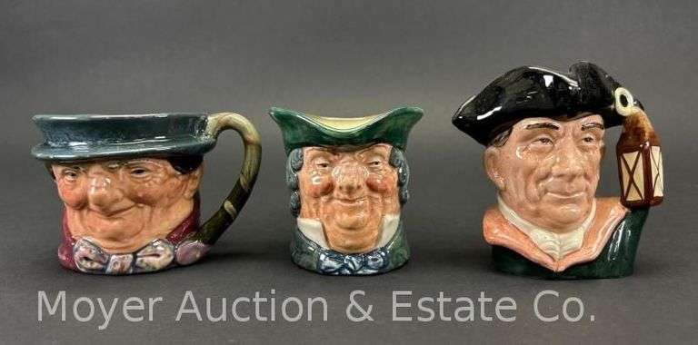 (3) Royal Doulton Toby Jugs, 3"-4"h image
