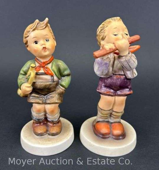 (2) Hummel Figurines: "Trumpet Boy" and "Morning Concert", 5"h image