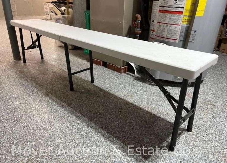 Plastic Folding Bench, 72"w
