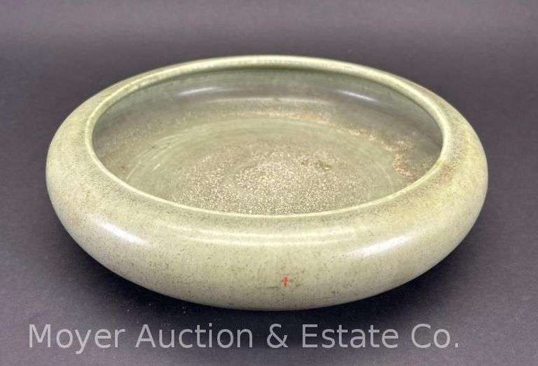 Rookwood Pottery Bowl, Green Glaze, XXIII 2106C, 10"w image