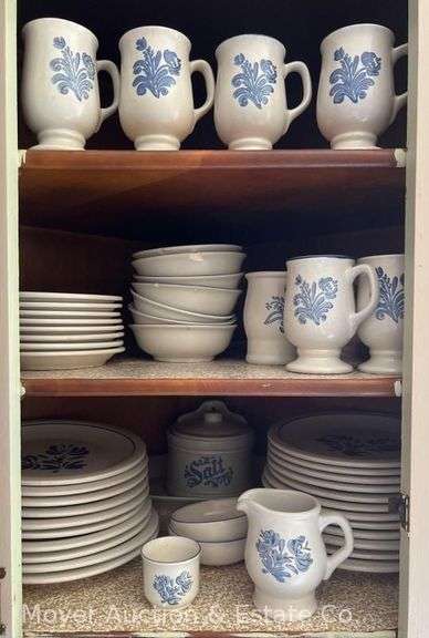 (54) Pieces of Pfaltzgraff  "Yorktowne" Dinnerware