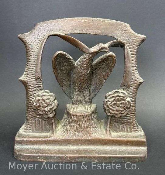 Cast Metal Eagle Doorstop, Heavy, 7"h image