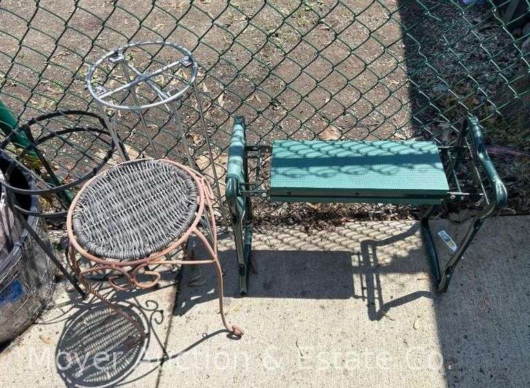Group of Gardening Pots, Plant Stands, Etc.
