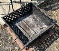 Fire Pit with Cover, 34"w