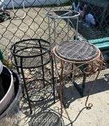 Group of Gardening Pots, Plant Stands, Etc.