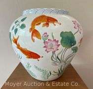 Franklin Mint "The Vase of the Golden Carp", 13"h