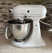 Kitchen Aid Artisan Stand Mixer, with Ice Cream Attachment