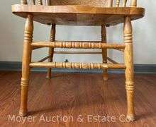 Pressed Back Captains Dining Chair