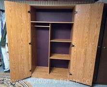 2 Door Photo Finish Wardrobe, 40"x20"x71"h