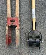 (2) New Edgers, Post Hole Digger and Work Light