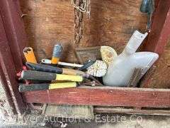 Contents of Shed, Gardening Supplies, Household, Hand Tools, Hoses, Etc.