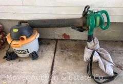 Rigid Shop Vac and e-Max Blower/Vac