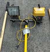 (2) New Edgers, Post Hole Digger and Work Light