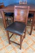 (5) Piece Bar Height Dining Set, 24" Seats Height, 42" Square Tabletop