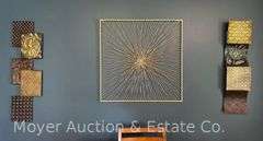 (4) Pieces of Metal Wall Art, 28"-36"h