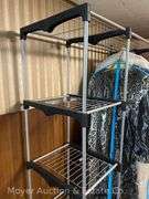 Clothes Rack with Shelves, 46"x19"x68"h