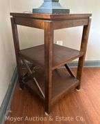 3 Tier End Table, 15"x15"x24"h