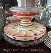 Contents of China Cabinet: Figural Salt and Pepper Shakers, Serving-ware, Etc.