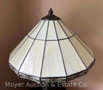 Stained Glass Desk Lamp, 19"h