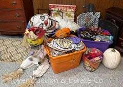 Group of Halloween and Fall Decor