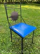 Teena Originals 'Sunburst' Chair, Vintage, Metal Frame