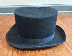 Black Felt Top Hat and Bowties