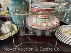 Contents of China Cabinet: Figural Salt and Pepper Shakers, Serving-ware, Etc.