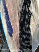 Group of Ladies Coats, Scarves, Etc., Most Size Large
