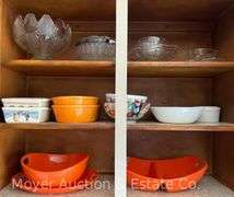 Contents of Kitchen, Dishes, Tupperware, Flatware, Cooking Utensils, Serving-ware, Etc.