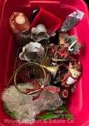 Group of Christmas Decor, Ornaments, Etc.