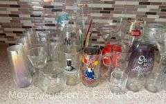 Group of Bar Glasses and Stemware