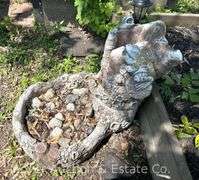 Concrete Garden Fountain, 24"h